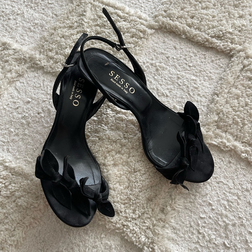SESSO leather kitten heels 7.5